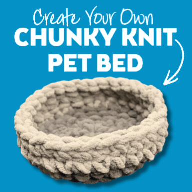 Chunky Knit Pet Bed/ Knit Basket